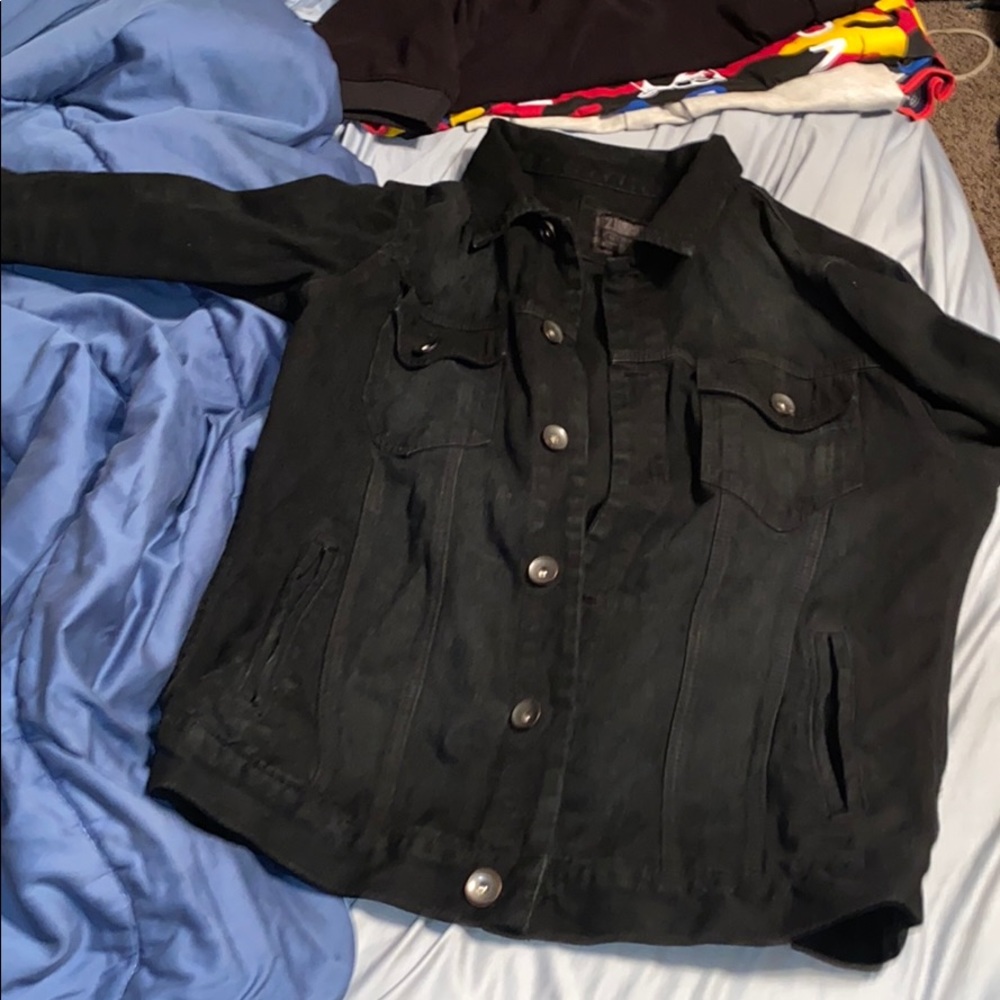 Black jean jacket
